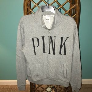 Pink half zip hoodie